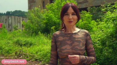 Stealth Mission. Jeny Smith enters an abandoned building naked - txxx.com - Russia