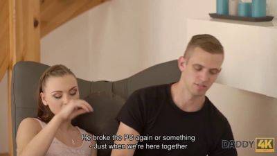 Ornella Morgen gets nasty with her old daddy in HD - sexu.com - Czech Republic