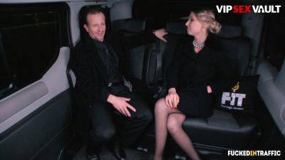 George Uhl - Lucy Heart - Lucy Heart's rough sex with a driver in the backseat - sexu.com - Russia