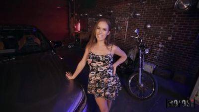 Will Pounder - Megan Rain - Violet Monroe - Fucks On The Hood With Megan Rain, Will Pounder And Violet Monroe - upornia.com