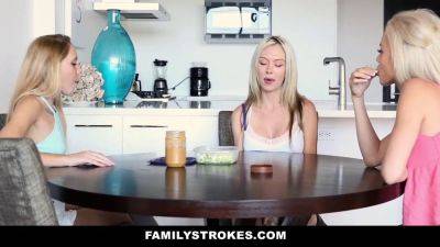 Stepdaughter gets a raw surprise from her stepdad in the bedroom - sexu.com