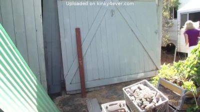 Naughty Girl Bound Outdoors - upornia.com