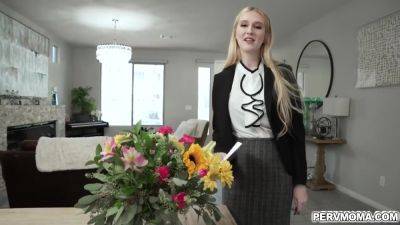 Oliver Pranks Audrey With Blindfold And Cock - hotmovs.com