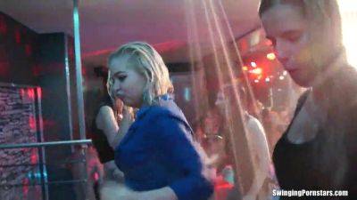 Watch these hot babes indulge in some wild club dancing & erotic lesbian fun! - sexu.com