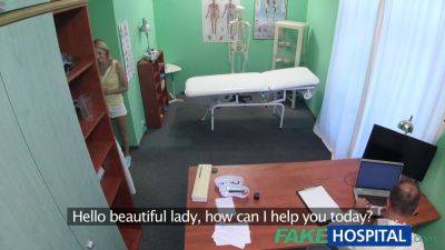 Blonde patient gets pussy exam & hardcore fuck by fakehospital doctor - sexu.com