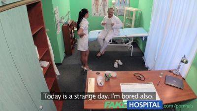 Anna Rose - George Uhl - Naughty Nurse Anna Rose gets a real massage from Doctor George Uhl - sexu.com - Czech Republic