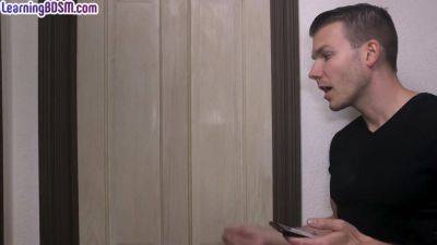 BDSM hairypussy GF spanked and pussyfucked by dominant BF - hotmovs.com