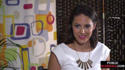 BDSM public babe humiliated outdoor by master and domina - hotmovs.com