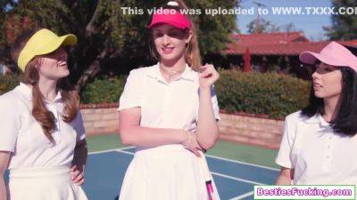 Three Small Tits Teen Blowjob And Fucked By Their Coach - hotmovs.com