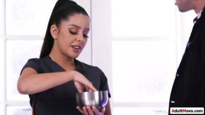 My dick gets hard from my oiled up small tit petite masseuse - hotmovs.com