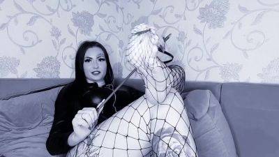 Hot Strapon Dominatrix Teases You. Foot Fetish And Joi - hclips.com