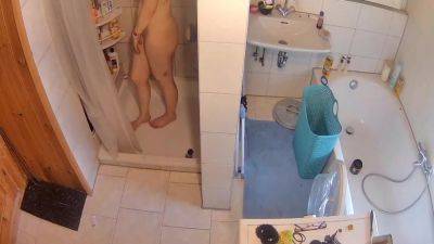 Caught Masterbating In The Shower - voyeurhit.com