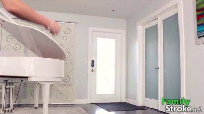 Watch this kinky young girl suck and stroke her stepcousin's big tool in Fix My Kitchen Full Vids FamilyStroke.net - sexu.com