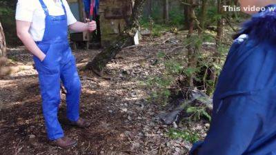 Arrg... Homeless Man In The Woods! Bum Luck With A Difference! 2 Fuck Cunts Get Him Really Hard! - hclips.com