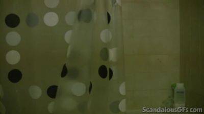 Busty shower teen GF teases the camera - hotmovs.com