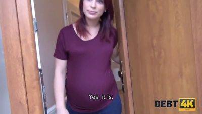 Debt Collector offers pregnant wife a chance to pay off all her debts in 4K POV - sexu.com