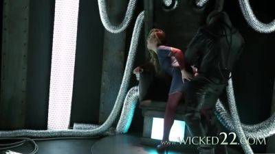 Super Girl - The Blonde And A Green Monster Drilling Her H - videomanysex.com