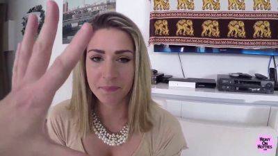 Annabella Crown's shaved pussy pounded hard & spunked on! - sexu.com