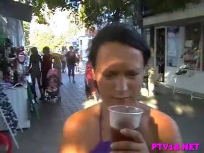 Attractive Brunette Girlfriend Caresses Herself - hclips.com