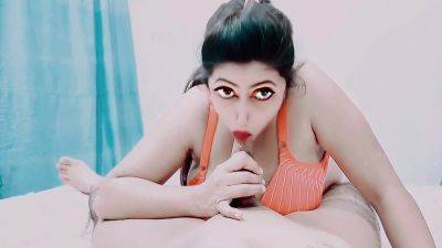 Beautiful Indian Bhabhi Sadia Sucking Cock - desi-porntube.com - India