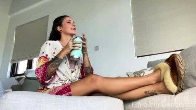 KaylaJaneDanger – Foot Sniffing & Swallowing JOI - drtuber.com