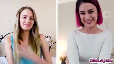 Scarlett And Kristen Taste The Joy Of Lesbian Way - hclips.com