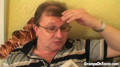 His Dick - Slutty teen fucks gramps after sucking his dick - hotmovs.com