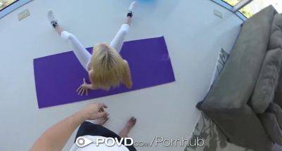 Kayla Kayden - Kayla Kayden flaunts her tight holes in a hot yoga class - POVD porn - sexu.com