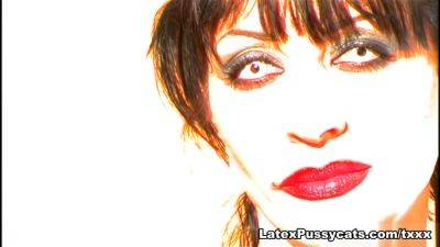 Lexi Bardot Fucks a Glass Dildo - LatexPussycats - hotmovs.com