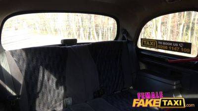 Lady - Lady bug gets her tight pussy drilled hard in the backseat of a fake taxi - sexu.com - Czech Republic