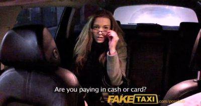 Alexis Crystal - Alexis Crystal in glasses fucks for cash in fake taxi - sexu.com - Britain - Czech Republic
