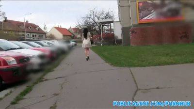 Ally Style - Ally Style bangs stranger for cash in public alleyway - sexu.com - Czech Republic