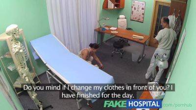 Real dirty nurse in uniform can't resist patient's doggystyle desires in fake hospital - sexu.com