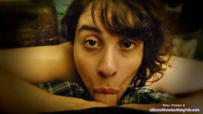 Giving My Friends Little Cock A Good Suck On His Couch While Husband Cooks! - hclips.com