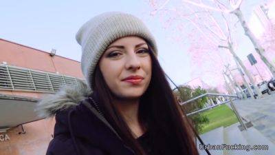 Nasty Italian Schoolgirl Fucks Outdoor - hclips.com - Italy