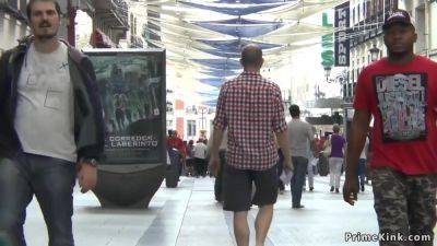 Redhead Sub Walked Thought Madrid - hclips.com