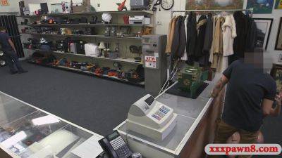 Big Breasts Blondie Woman Gets Railed At The Pawnshop - hclips.com