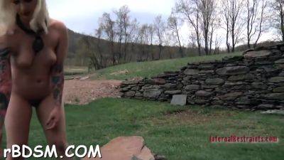 Tough Beauty Is Gagged Up And Caned Zealously - videomanysex.com