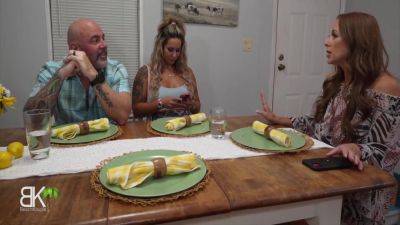 Misty Meaner - Misty Meaner, Scott Trainor And Kymber Leigh - Misty Likes To Tease Stepdad At The Table 9 Min - hotmovs.com