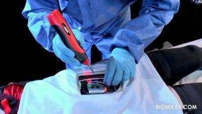 Scientist Fucks Bionic Babe With A Strap-on - upornia.com