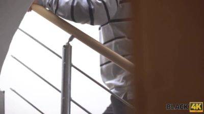 BBC stretches shaved pussy of bills-paid girl - sexu.com