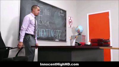 Bruno Dickemz - Naughty teacher Bruno Dickemz fucks innocent high school teen Natalie Monroe in the classroom - sexu.com