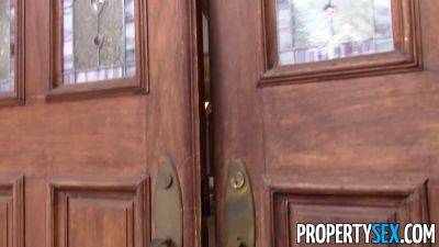 Blonde Property Agent in Stockings Pounded Hard in Real Property Video - sexu.com