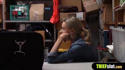 By A - Blonde Shoplifter Chick Punish Fucked By A Mall Officer - videomanysex.com