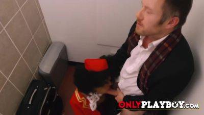 Sterwardess Seduces A Frequent Flyer Into Demolishing H - videomanysex.com