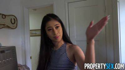 Hot Asian - Hot Asian agent with big tits fucks client in HD video - sexu.com