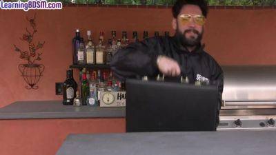 BDSM anal babe whipped and assdrilled in police room - hotmovs.com