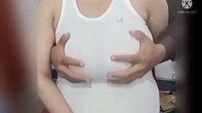 Muslim Wife Boobs Squeezing, Massage, Slapping Make Her Horny - desi-porntube.com - India