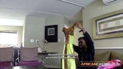 Pretty Black Girl Face Full of Cum in Amateur Model Casting - hotmovs.com