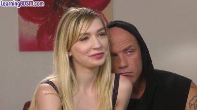 Skinny BDSM GF with small boobs fucked and mouth jizzed - hotmovs.com